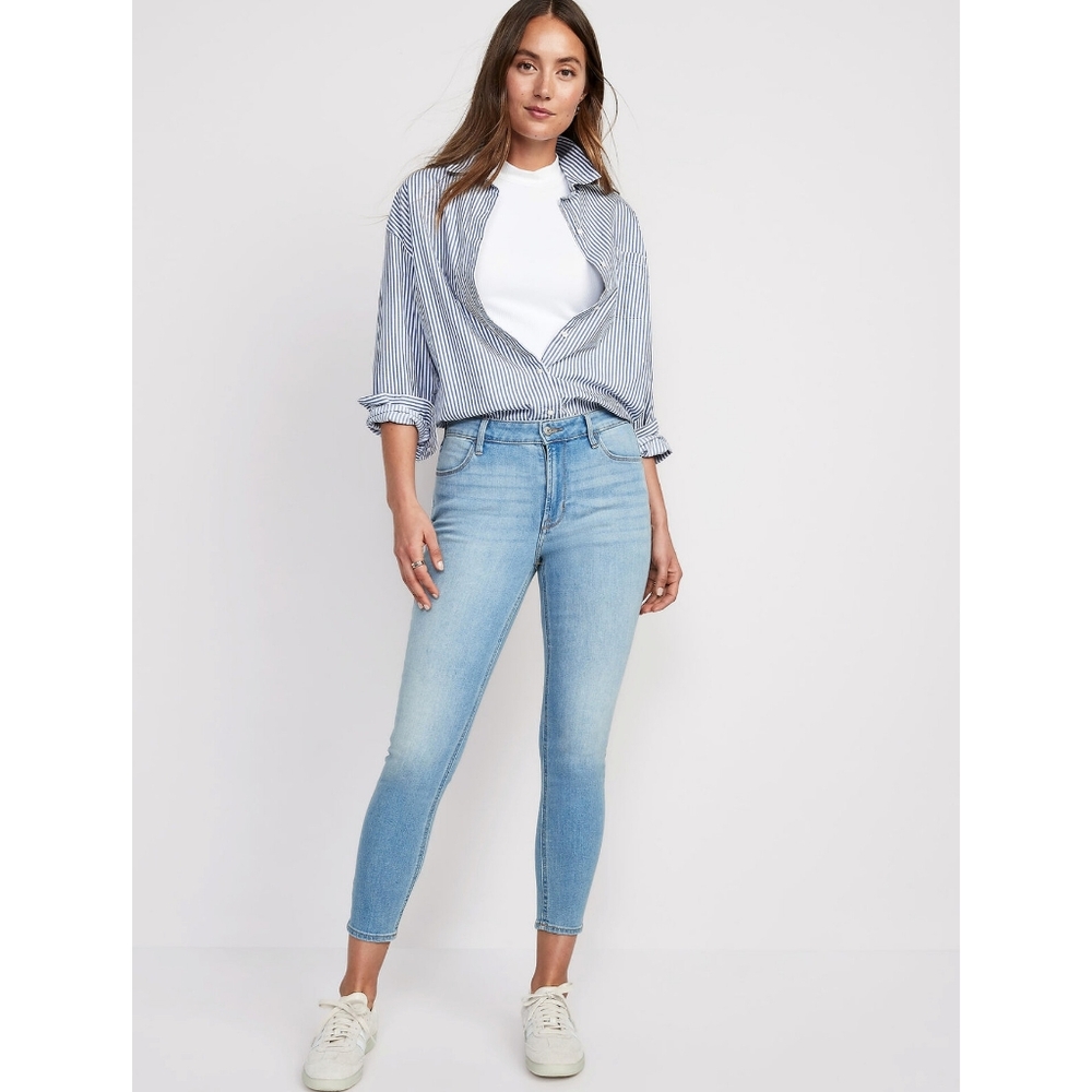 NWT Old Navy High-Waisted Wow Super-Skinny Jeans Size 14 💙
